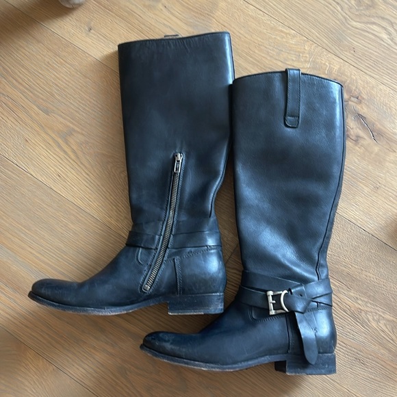 Women’s tall black Frye boots. Size 7.5 - Picture 3 of 7